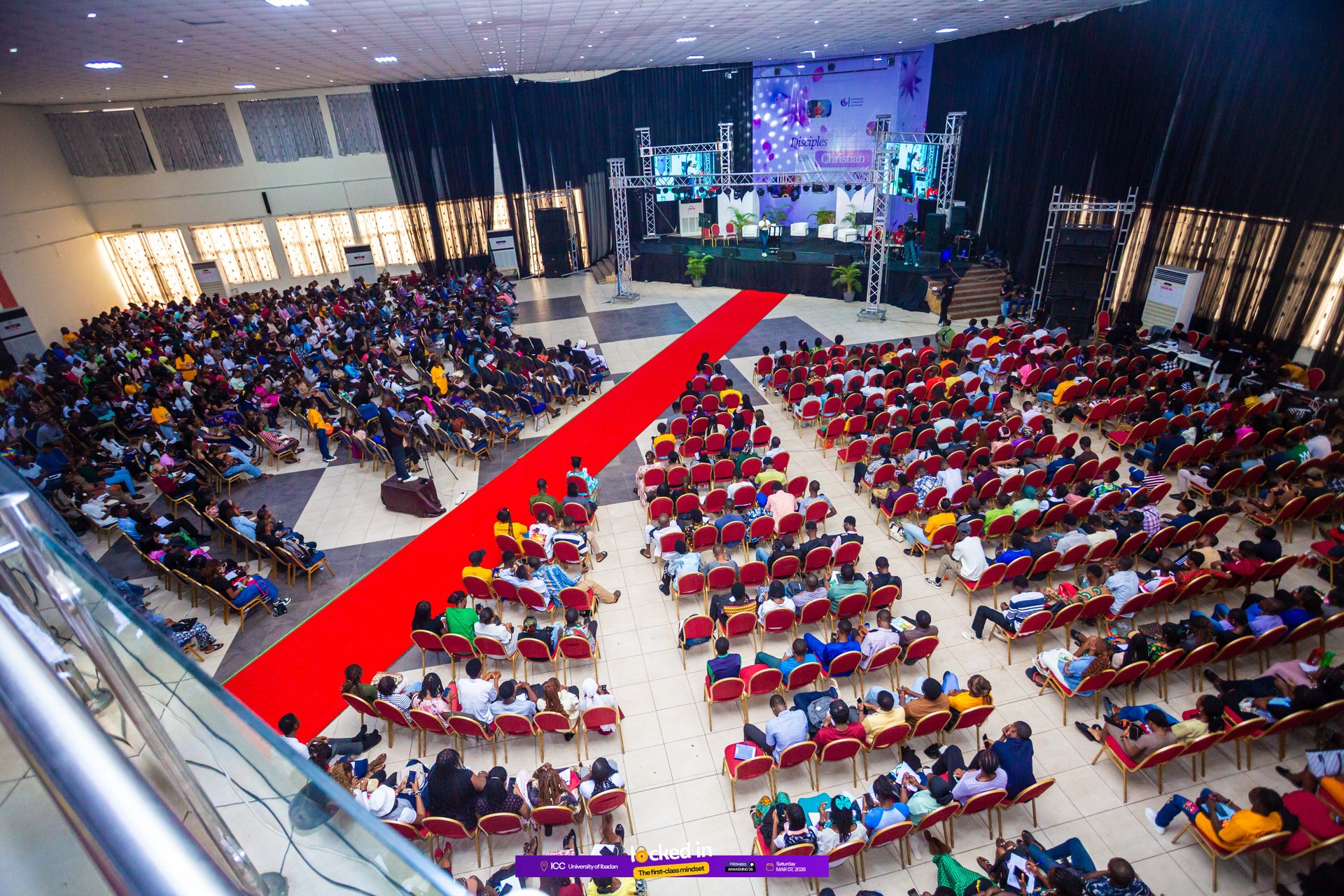 Over 5,000 UI Freshers in ICC Auditorium